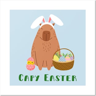 Capy Easter Posters and Art